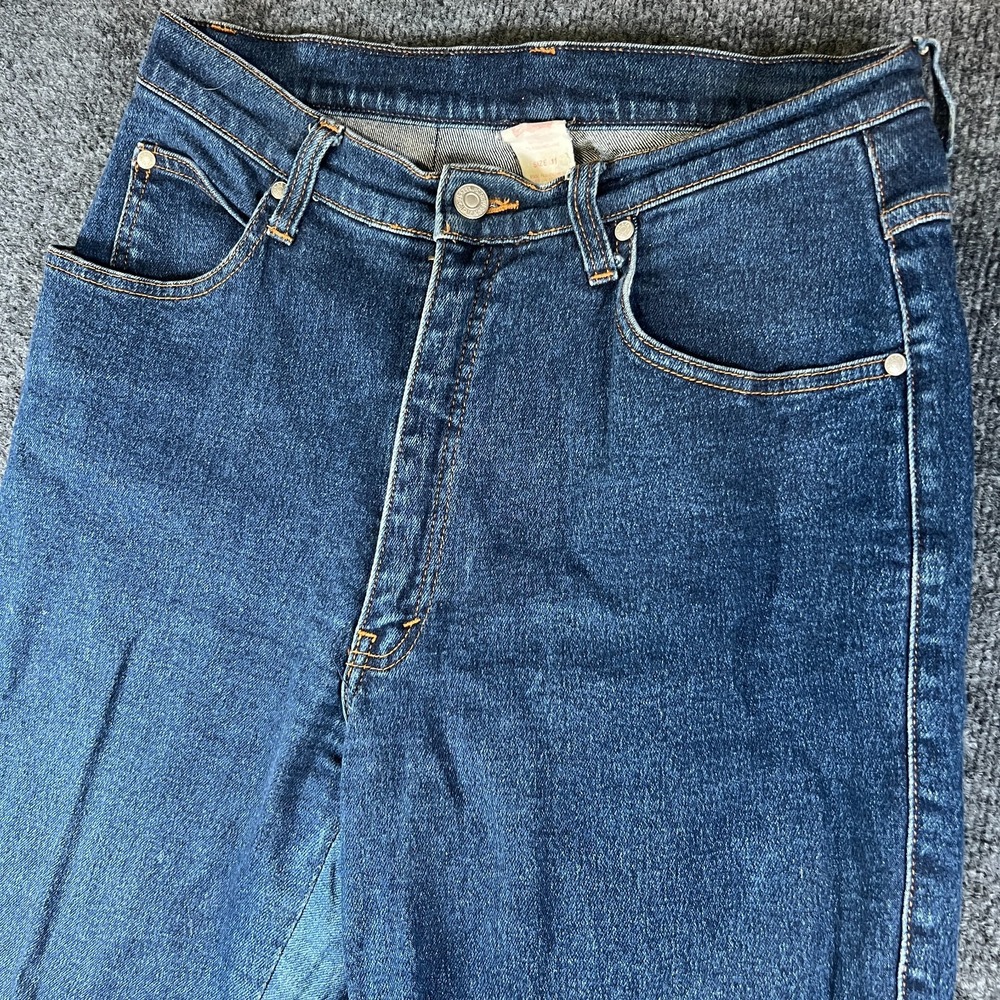 Vintage Levi's Jeans Womens 11M 29x29 Blue Denim Orange Tab Slim Fit Tapered Leg